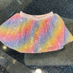 18 months Girls Rainbow Sequin Tulle tutu Skirt